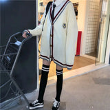 2021 New Women Cardigan Sweater Coat Japanese School Uniform Fashion Preppy Style V-neck Single-breasted JK Pullover And Shirts