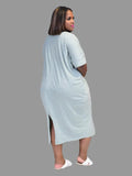 4XL 3XL Plus Size Clothes Women Summer Casual Party T-shirt Dress 2021 New Elegant Short Sleeve Evening Bodycon Long Dress