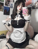 Chinese Cheongsam Halloween Maid Dress Gothic Lolita Waitress Role Play Costumes Women Love Live Cosplay Student Party Uniform