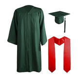 Bachelor Gown Set Academic Gown Hat Set Unisex Adult Graduation Gown Cap Set for School Uniform Cosplay Bachelor Costume College