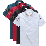 Chef Jacket Men Women Short Sleeve Cook Shirts Coat Embroidery Restaurant Hotel Bakery Waiter Uniform