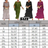 Women's Casual Loose Long Dress Artistic Style 3/4 Sleeve Round Neck Daily Vacation Maxi Dresses Summer Dress SEMIFORMAL WEAR