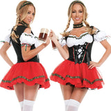 Summer 2024 New Halloween Bar Waiter Workwear German Oktoberfest Maid Sexy Uniform Set