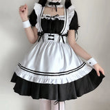 Japanese Women Maid Lolita Dress Anime Cosplay Costume Animation Uniform Outfit Clothes Cosplay Waitress Role Play Clothing