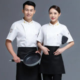 Breathable Chef Uniforms for Kitchen Staff in Dining and Baking Long-Sleeved Waiter Uniforms