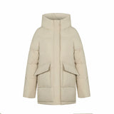 2023 New Winter Women Mid-long Parkas Jackets Casual Thick Warm Hooded Pattern Coat Female Winter Outwear Jacket parkas