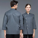 Pizza Chef Uniform Restaurant Unisex Short Long Sleeve Shirt Kitchen Baker Jacket Hat Apron Cook Work Clothes Men Women Waiter