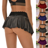Sexy Mini Pleated Skirts for Women Lace Skirt Fashion High Waist Summer Skirt Girls A-Line Stretchy Miniskirt