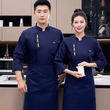 Hotel Chef Uniform Restaurant Chef coat Professional Clothes Cooking Waiter Coat Outfit Kitchen Work Chef Jackets custom logo