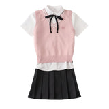2024 Korean Female Student Suit Jacket Pleated Skirt Japanese Jk Uniform Set Girls School Dresses Sailor Suit