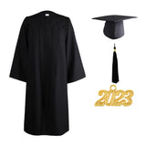 Popular Graduation Gown Set Casual Academic Dress with Tassel High School Degree Robe Graduation Gown Top Hat Photography
