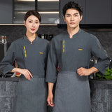 Hotel Chef Uniform Restaurant Chef coat Professional Clothes Cooking Waiter Coat Outfit Kitchen Work Chef Jackets custom logo